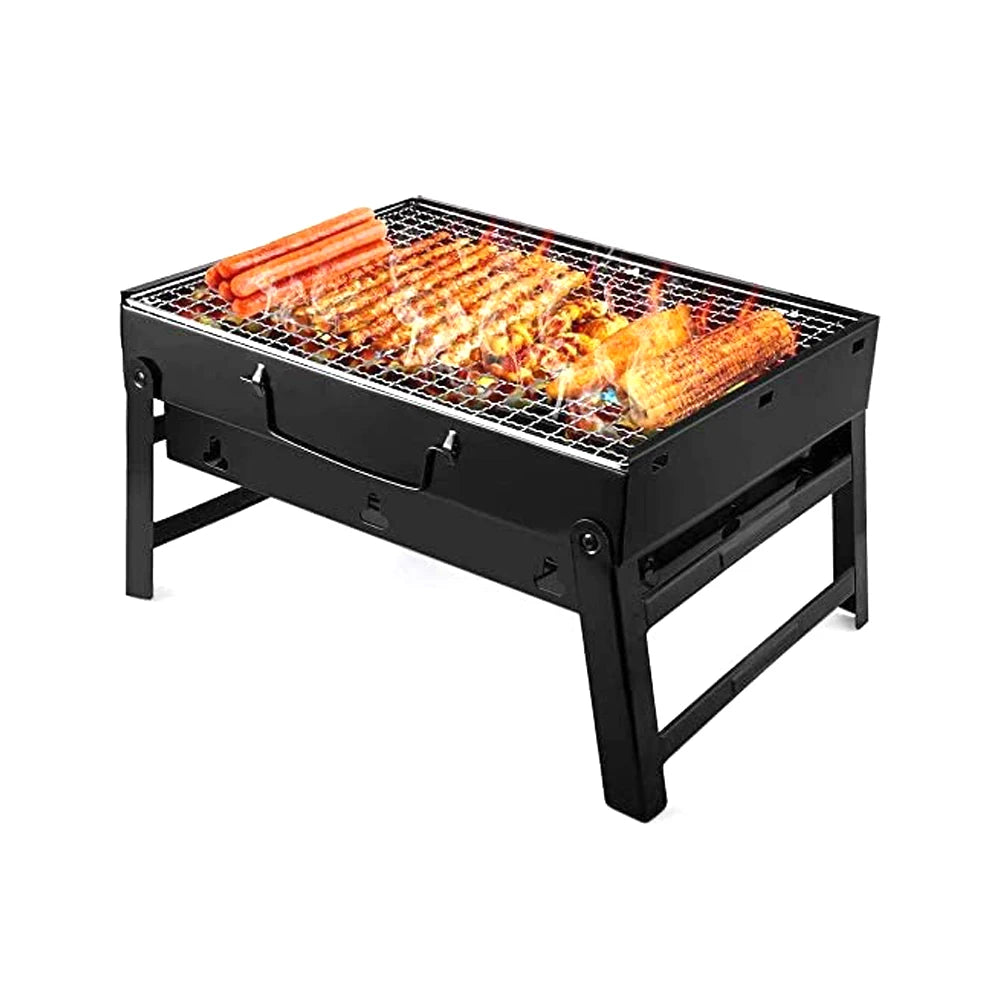 Portable BBQ Charcoal Grill Outdoor Cooking Camping Picnic Beach Barbecue shelves