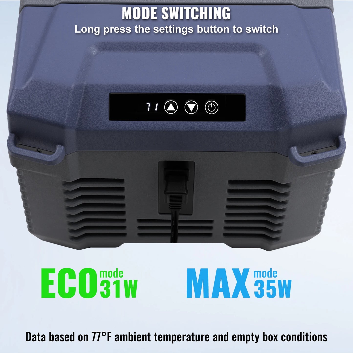 VEVOR 9L Car Refrigerator, 12V Car Fridge,Single Zone Portable Freezer,-4℉-68℉ Range,12/24V DC and 100-240V AC Compressor Cooler