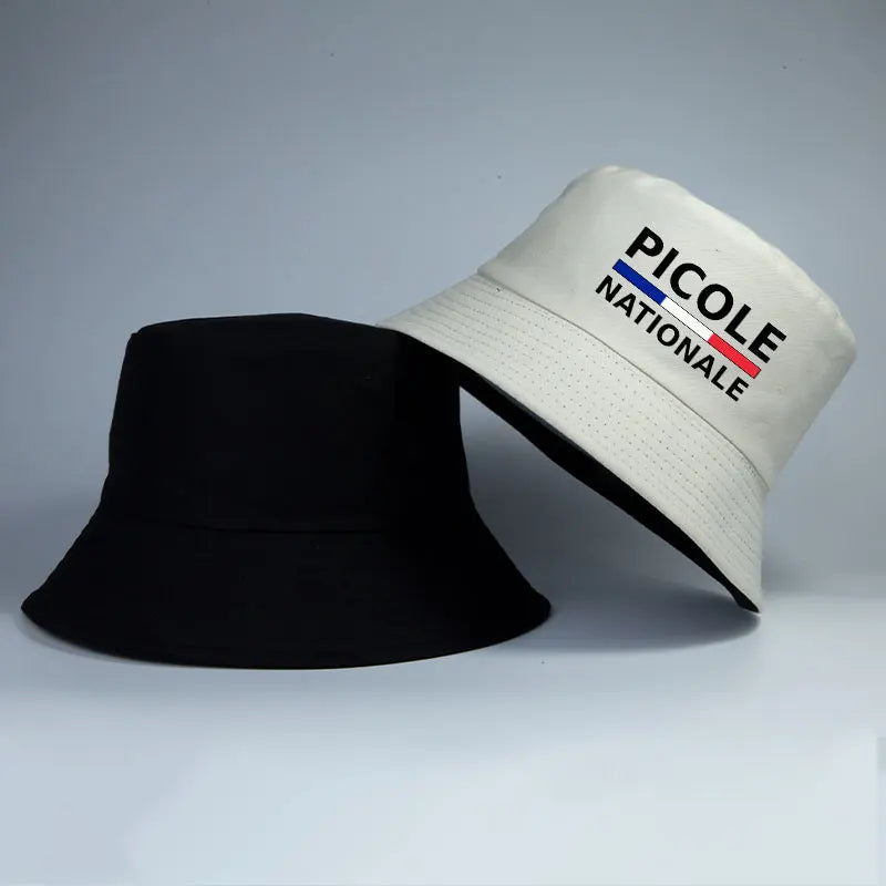 Summer Picole Nationale Bob Man Reversible Bucket Hat Women Cotton Fisherman Cap Unisex Outdoor Sport Sun Activities Panama