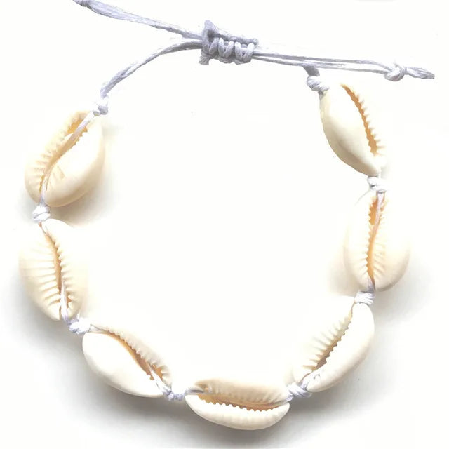 Bohemian Trendy Artificial Seashell Handmade Bracelet For Women Shell Bracelets Beaded Strand Bracelet Charm Jewelry Gift