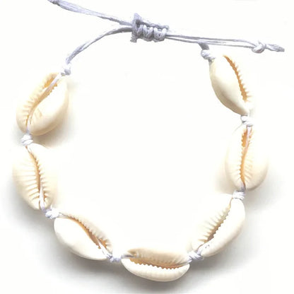 Bohemian Trendy Artificial Seashell Handmade Bracelet For Women Shell Bracelets Beaded Strand Bracelet Charm Jewelry Gift