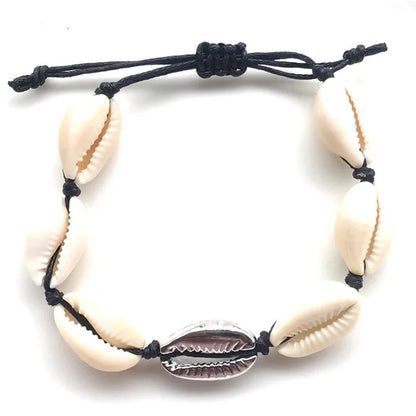 Bohemian Trendy Artificial Seashell Handmade Bracelet For Women Shell Bracelets Beaded Strand Bracelet Charm Jewelry Gift