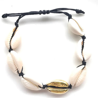 Bohemian Trendy Artificial Seashell Handmade Bracelet For Women Shell Bracelets Beaded Strand Bracelet Charm Jewelry Gift