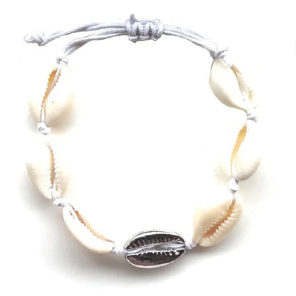 Bohemian Trendy Artificial Seashell Handmade Bracelet For Women Shell Bracelets Beaded Strand Bracelet Charm Jewelry Gift