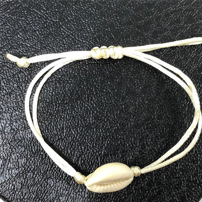 Bohemian Trendy Artificial Seashell Handmade Bracelet For Women Shell Bracelets Beaded Strand Bracelet Charm Jewelry Gift
