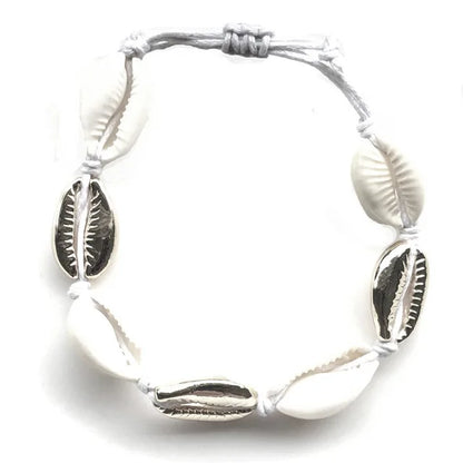 Bohemian Trendy Artificial Seashell Handmade Bracelet For Women Shell Bracelets Beaded Strand Bracelet Charm Jewelry Gift
