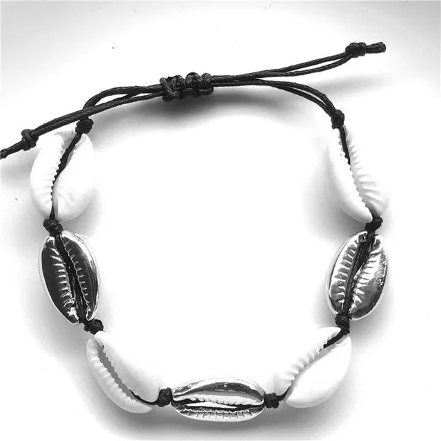 Bohemian Trendy Artificial Seashell Handmade Bracelet For Women Shell Bracelets Beaded Strand Bracelet Charm Jewelry Gift