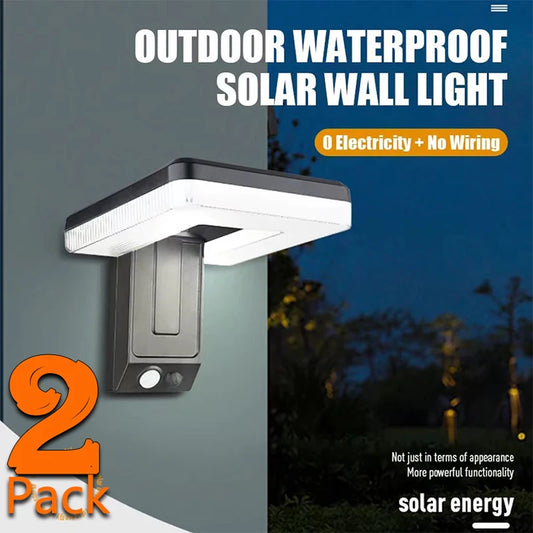 Foldable LED 120° Solar Light Outdoor Wall Lamp Waterproof Spotlights Lamp Motion Sensor Solar 3 Modes Street Light Garden Decor