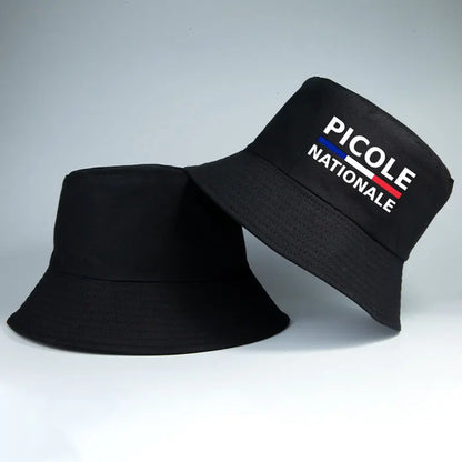 Summer Picole Nationale Bob Man Reversible Bucket Hat Women Cotton Fisherman Cap Unisex Outdoor Sport Sun Activities Panama