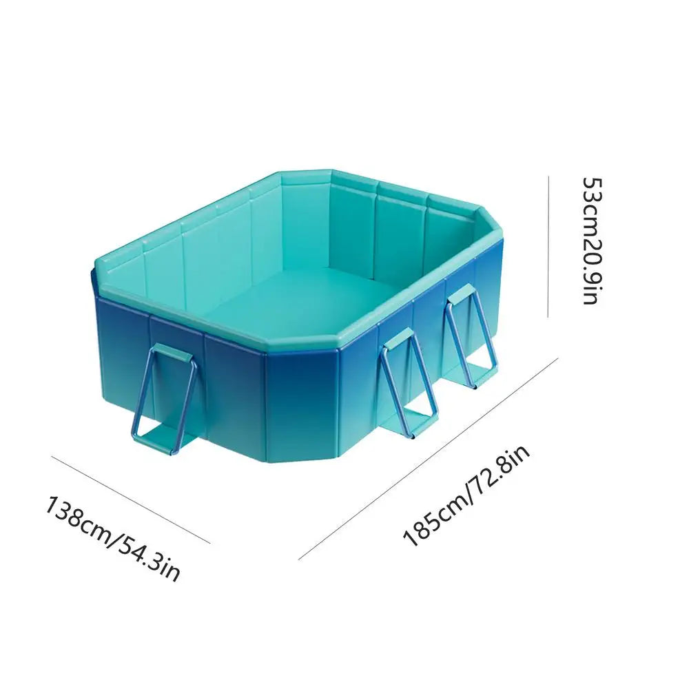Foldable Swimming Pool Kid Pool Dog Pool Dog Swimming Pool Collapsible Portable Bath Tub Non-Inflatable Kiddie Pool Cat Shower