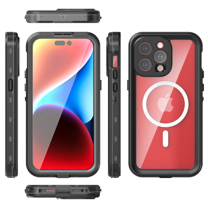 Shellbox hot sales 360 full coverage shockproof dustproof IP68 professional waterproof phone case for iPhone15pro 13 14promax 15