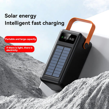 Xiaomi Power Bank 100000mAh Large Capacity Power Bank Outdoor with Camping Light Detachable Wire Solar Power Dormitory Battery