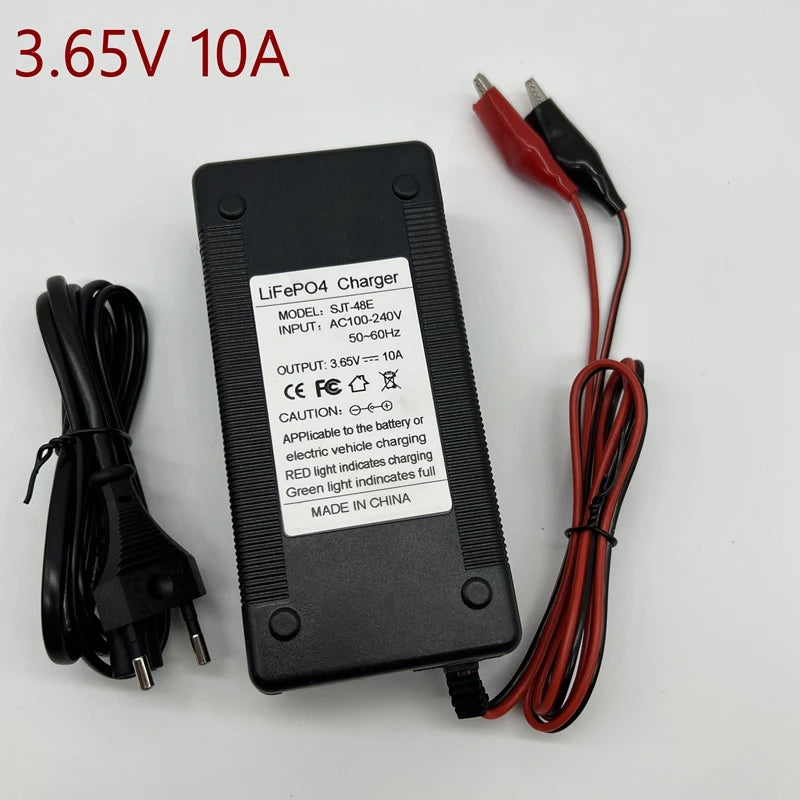3.2V 3.3V 10A Lifepo4 Fast Charger 1S 3.65V LFP Energy Storage Solar Iron Phosphate RV Battery Cell Smart Chargers