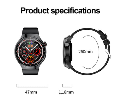 2024 New Medical Grade Smart Watch Blood Sugar Blood Lipid Uric Acid ECG+PPG Body Temperature Bluetooth Call Health Smartwatch