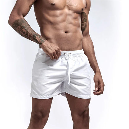 Mens Swim Trunks with Pockets Mesh Liner Summer Casual Beach Board Shorts Quick Dry Swimming Bathing Suit Swimsuit Swimwear
