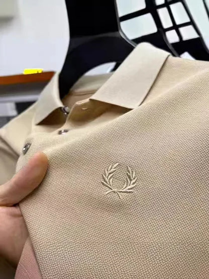 2025 Hot Selling Summer New Embroidered Men's Leisure POLO Shirt High Quality Breathable Brand 100% Cotton Short sleeved Shirt