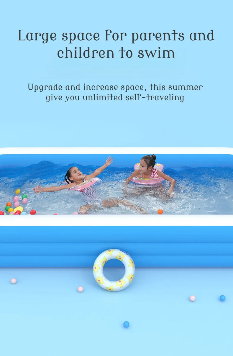 Home large inflatable swimming pool folding thickened outdoor pool baby inflatable swimming pool
