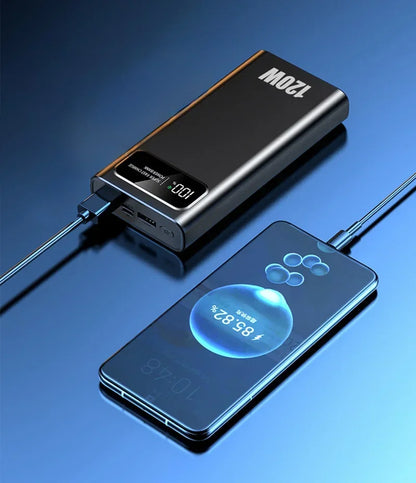 200000mAh Power Bank 120W Super Fast Charging Battery High Capacity Digital Display Power Bank For Iphone  Samsung Xiaomi Huawei