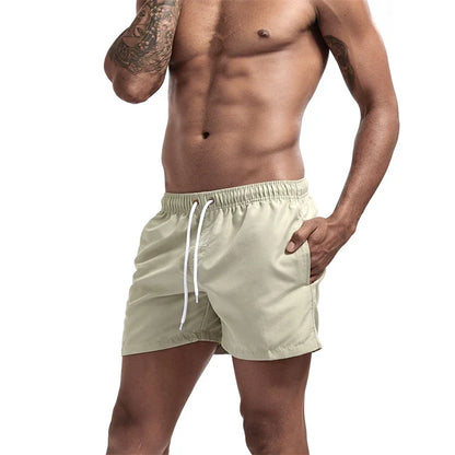 Mens Swim Trunks with Pockets Mesh Liner Summer Casual Beach Board Shorts Quick Dry Swimming Bathing Suit Swimsuit Swimwear