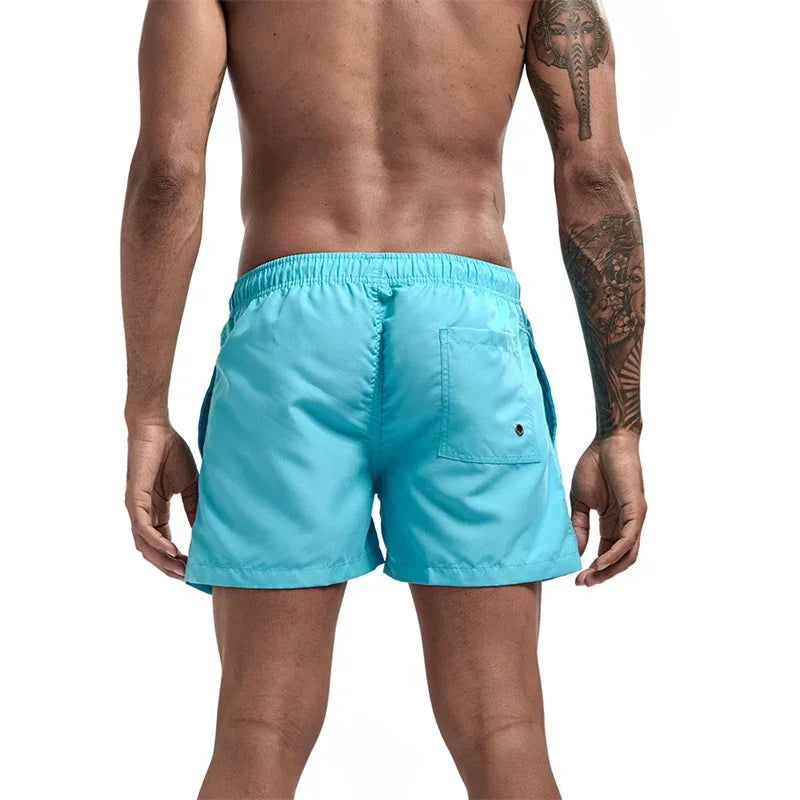 Mens Swim Trunks with Pockets Mesh Liner Summer Casual Beach Board Shorts Quick Dry Swimming Bathing Suit Swimsuit Swimwear
