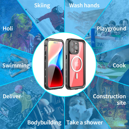 Shellbox hot sales 360 full coverage shockproof dustproof IP68 professional waterproof phone case for iPhone15pro 13 14promax 15