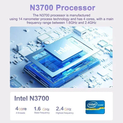 NEW 15.6" Ultra Slim Laptop 16GB RAM 2TB SSD Intel N3700 Notebook Gamer Windows11 Pro 1920*1080 Display Office Study Computer PC