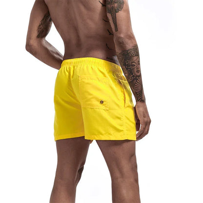 Mens Swim Trunks with Pockets Mesh Liner Summer Casual Beach Board Shorts Quick Dry Swimming Bathing Suit Swimsuit Swimwear
