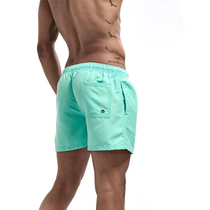 Mens Swim Trunks with Pockets Mesh Liner Summer Casual Beach Board Shorts Quick Dry Swimming Bathing Suit Swimsuit Swimwear