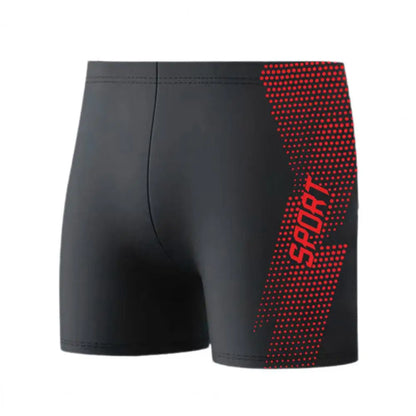 Quick-drying Swimming Trunks Men's Quick Dry High Waist Swimming Trunks with Slim Fit Printed Design for Summer Beach Shorts