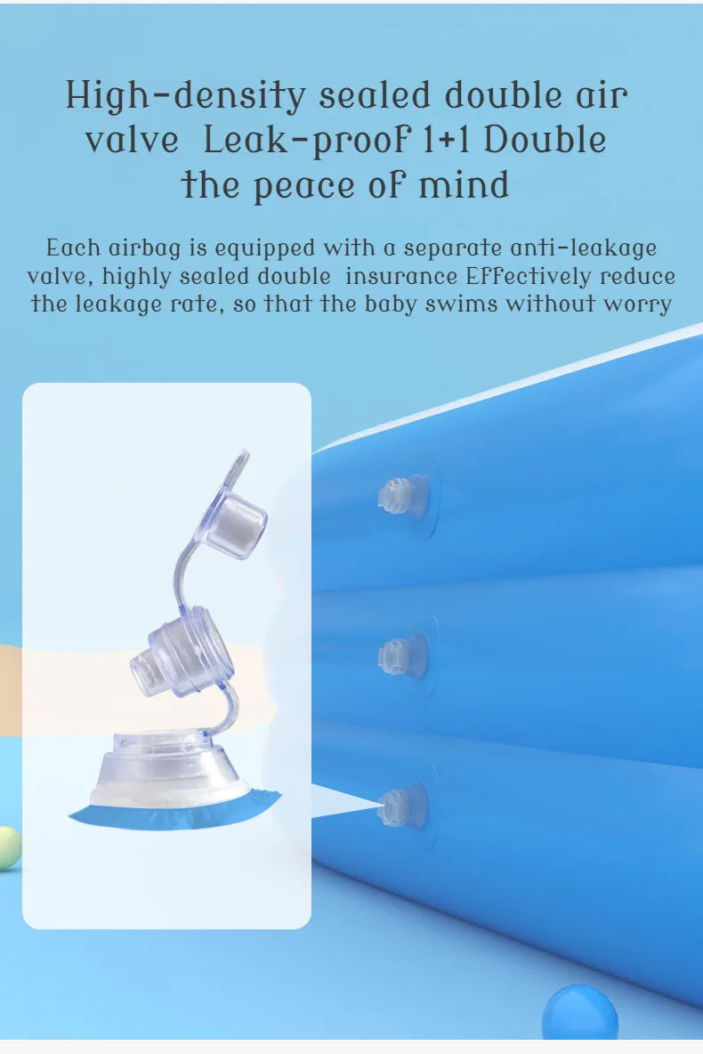 Home large inflatable swimming pool folding thickened outdoor pool baby inflatable swimming pool