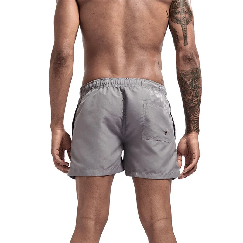 Mens Swim Trunks with Pockets Mesh Liner Summer Casual Beach Board Shorts Quick Dry Swimming Bathing Suit Swimsuit Swimwear