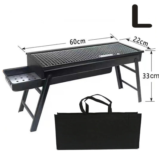 Portable BBQ Charcoal Grill Outdoor Cooking Camping Picnic Beach Barbecue shelves