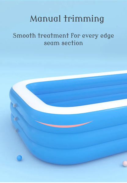 Home large inflatable swimming pool folding thickened outdoor pool baby inflatable swimming pool