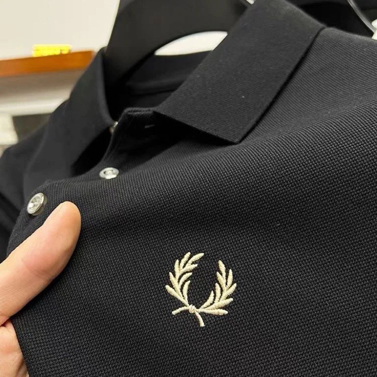 2025 Hot Selling Summer New Embroidered Men's Leisure POLO Shirt High Quality Breathable Brand 100% Cotton Short sleeved Shirt