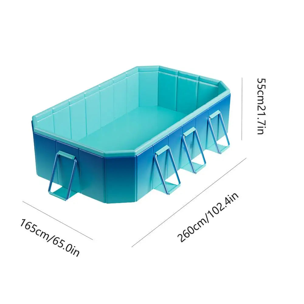 Foldable Swimming Pool Kid Pool Dog Pool Dog Swimming Pool Collapsible Portable Bath Tub Non-Inflatable Kiddie Pool Cat Shower