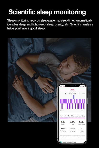 2024 New Medical Grade Smart Watch Blood Sugar Blood Lipid Uric Acid ECG+PPG Body Temperature Bluetooth Call Health Smartwatch