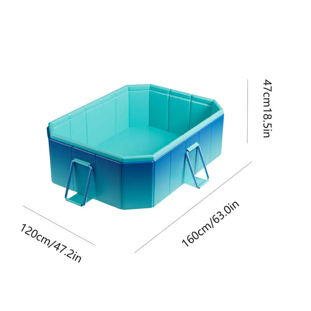 Foldable Swimming Pool Kid Pool Dog Pool Dog Swimming Pool Collapsible Portable Bath Tub Non-Inflatable Kiddie Pool Cat Shower
