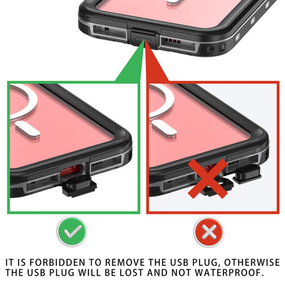 Shellbox hot sales 360 full coverage shockproof dustproof IP68 professional waterproof phone case for iPhone15pro 13 14promax 15