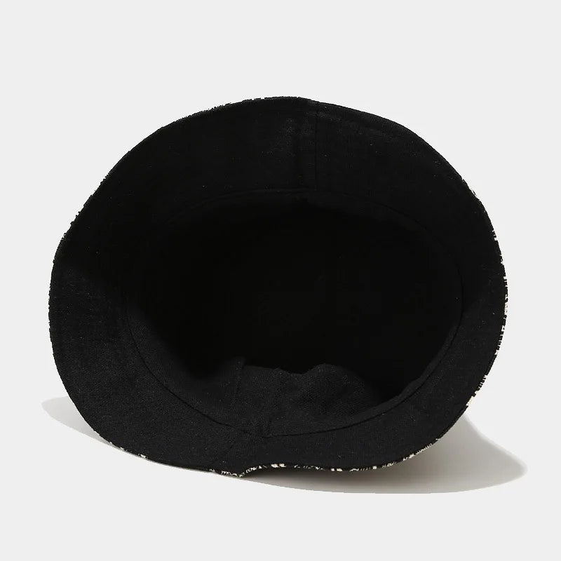 Vintage Print Bucket Hat Women Men Reversible Bob Chapeau Femme Fashion Sun Hat Panama Fisherman Hat