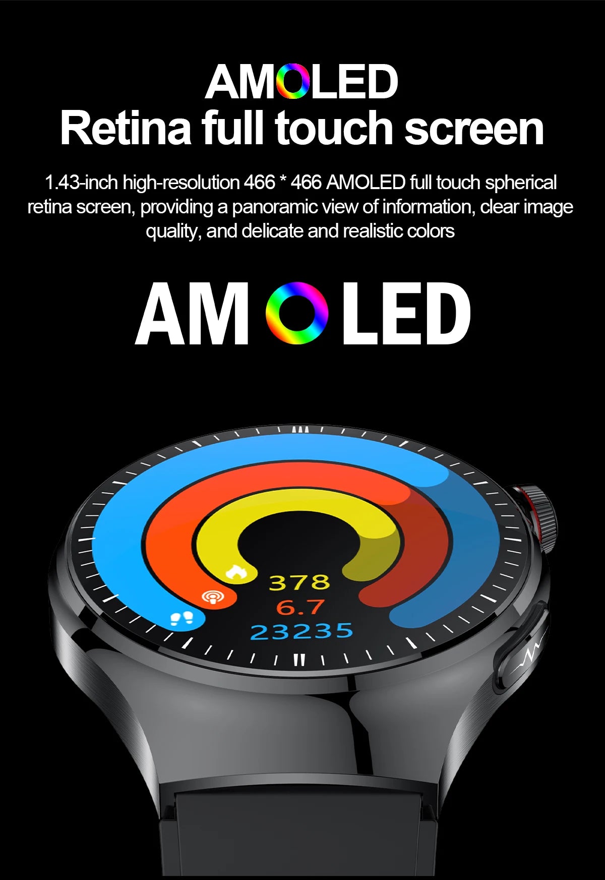 2024 New Medical Grade Smart Watch Blood Sugar Blood Lipid Uric Acid ECG+PPG Body Temperature Bluetooth Call Health Smartwatch