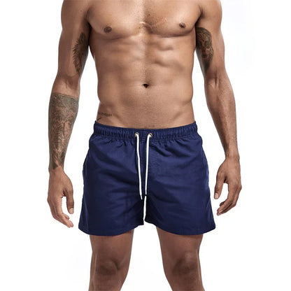 Mens Swim Trunks with Pockets Mesh Liner Summer Casual Beach Board Shorts Quick Dry Swimming Bathing Suit Swimsuit Swimwear