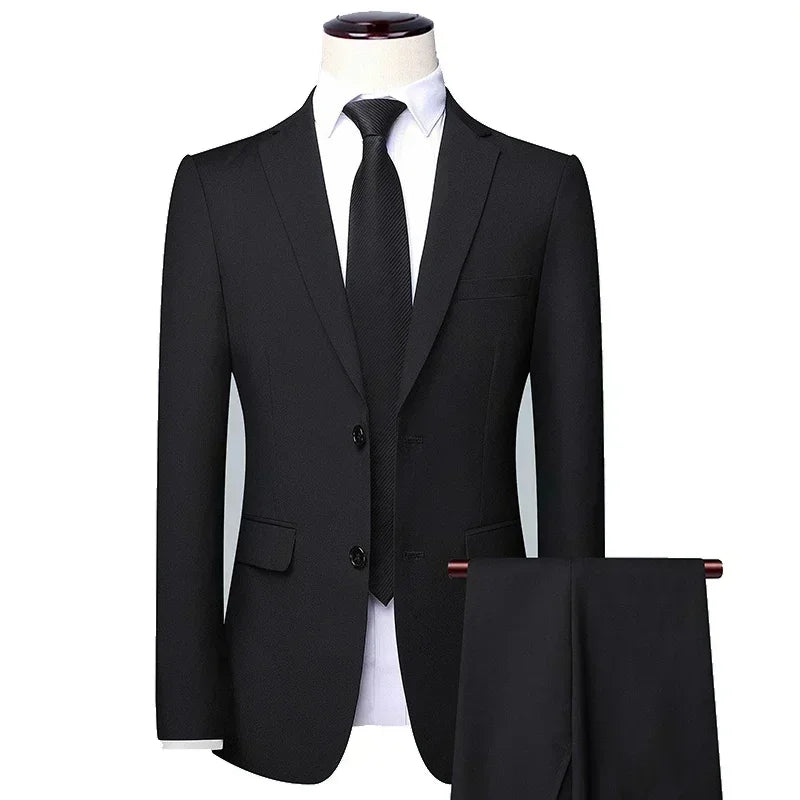 Men Suits Wedding Elegant 3 Pieces Groom's 2 Set High Quality 2024 Blazers Jackets Vest Pants Party Luxury Formal Clothing