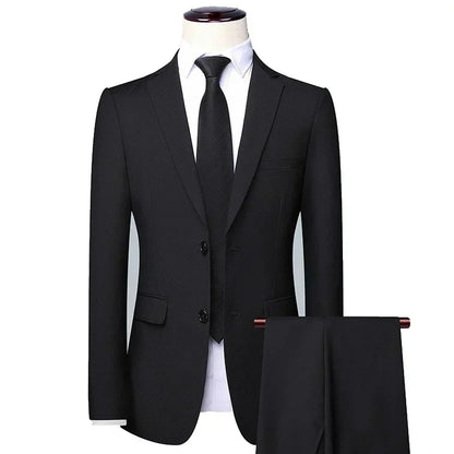 Men Suits Wedding Elegant 3 Pieces Groom's 2 Set High Quality 2024 Blazers Jackets Vest Pants Party Luxury Formal Clothing