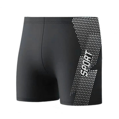 Quick-drying Swimming Trunks Men's Quick Dry High Waist Swimming Trunks with Slim Fit Printed Design for Summer Beach Shorts