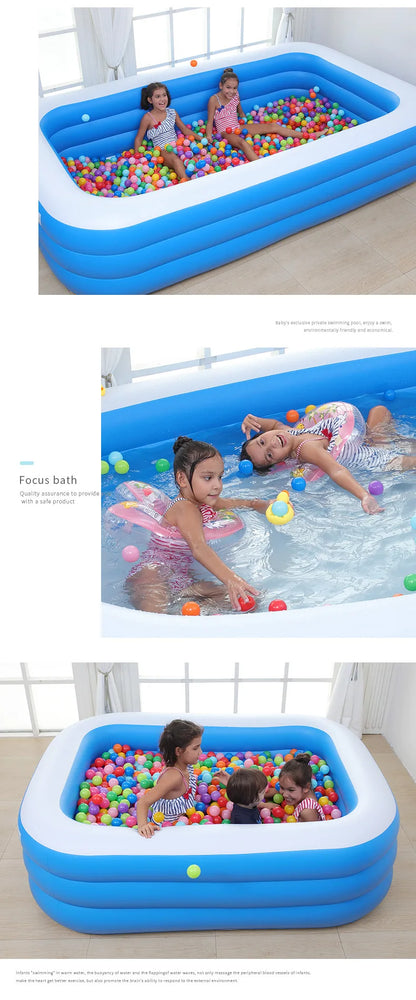 Home large inflatable swimming pool folding thickened outdoor pool baby inflatable swimming pool