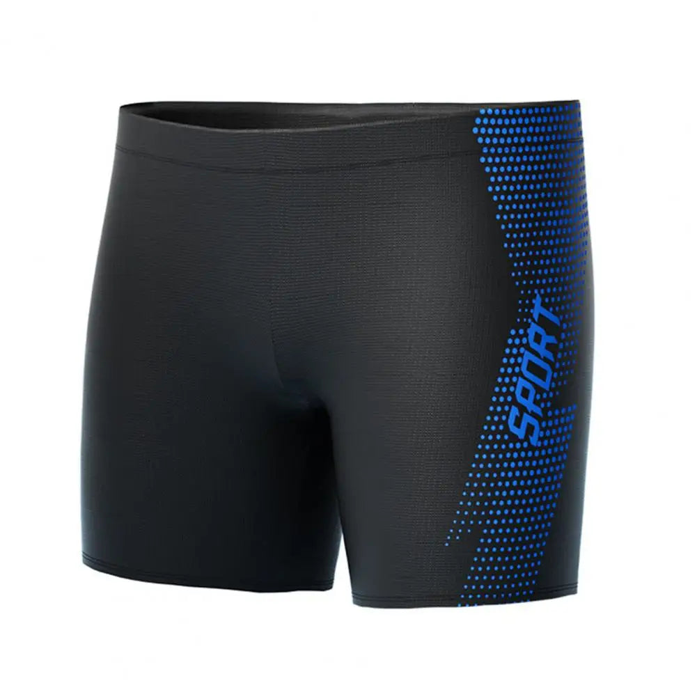 Quick-drying Swimming Trunks Men's Quick Dry High Waist Swimming Trunks with Slim Fit Printed Design for Summer Beach Shorts