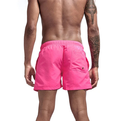 Mens Swim Trunks with Pockets Mesh Liner Summer Casual Beach Board Shorts Quick Dry Swimming Bathing Suit Swimsuit Swimwear