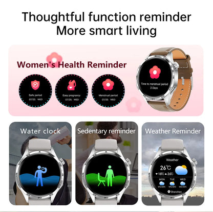 For HUAWEI GT5 Pro GPS NFC Smart Watch Men 360*360 AMOLED Screen Heart rate Bluetooth Call IP67 Waterproof Man Smartwatch 2024