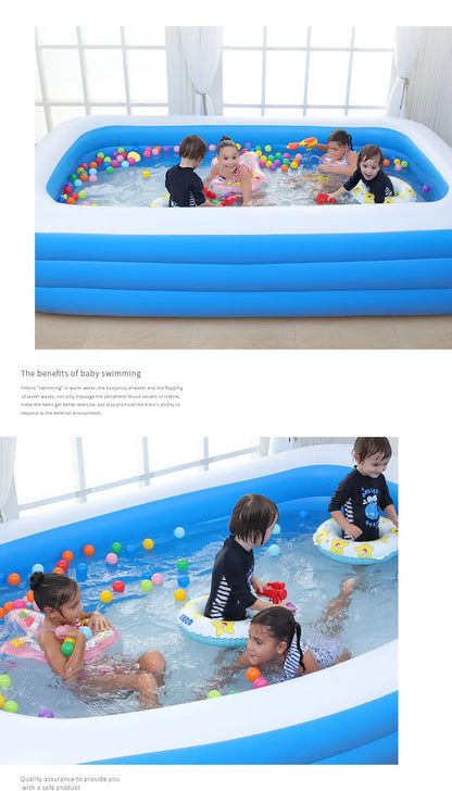 Home large inflatable swimming pool folding thickened outdoor pool baby inflatable swimming pool