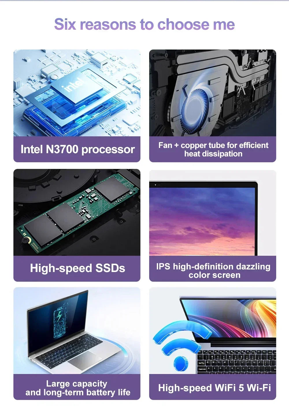 NEW 15.6" Ultra Slim Laptop 16GB RAM 2TB SSD Intel N3700 Notebook Gamer Windows11 Pro 1920*1080 Display Office Study Computer PC